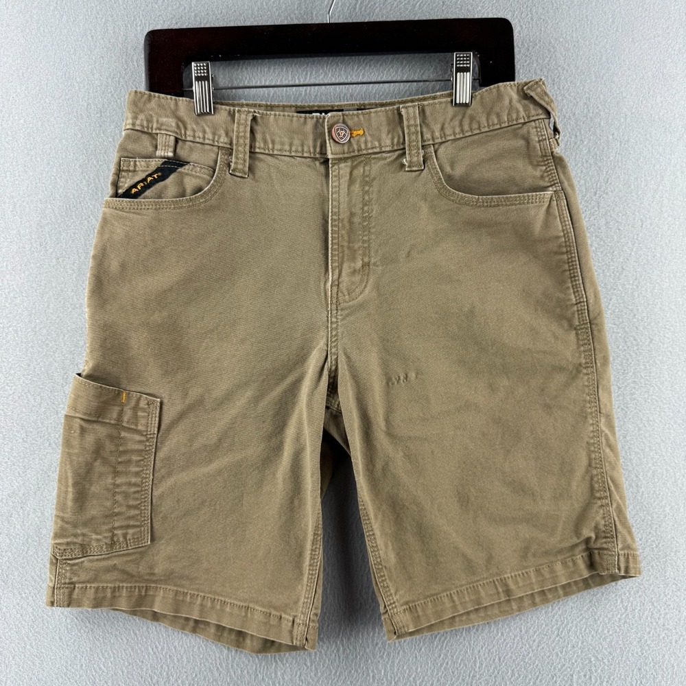 Ariat Shorts Mens 30 Carpenter Workwear Rebar M4 Canvas